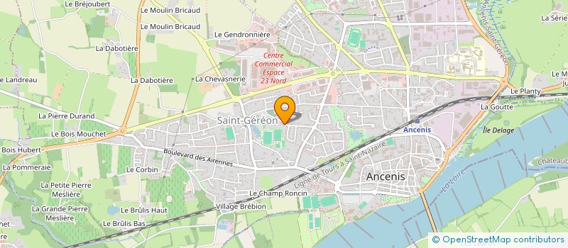 localisation de l'entreprise SCI LES GRANDES PERRIERES  ANCENIS-SAINT-GEREON