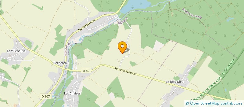 localisation de l'entreprise SCI LES GRANDES PIFFAUDIERES  RAIZEUX