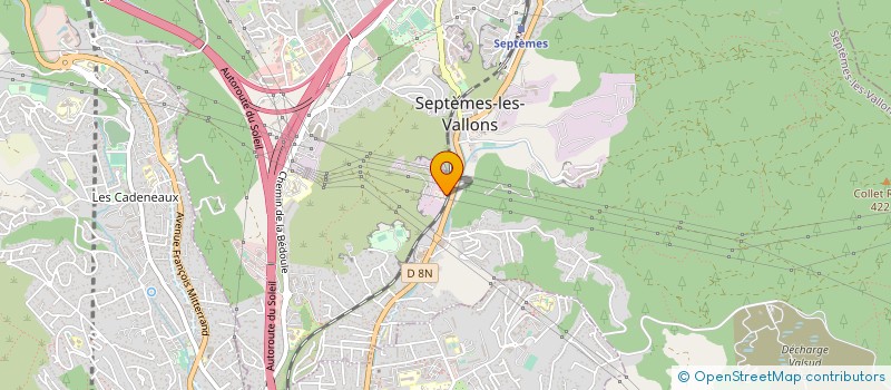 localisation de l'entreprise SCI LES GRANDES PLAINES A COUDOUX à SEPTEMES-LES-VALLONS