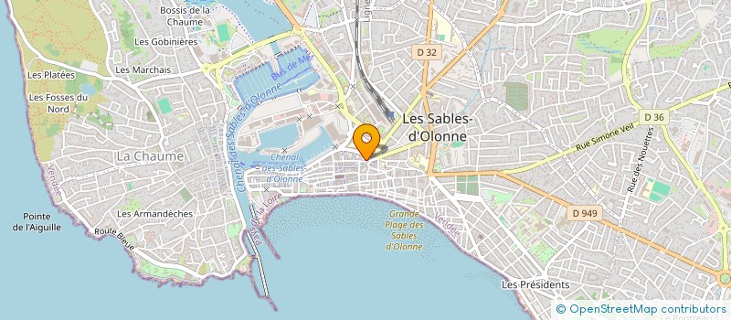 localisation de l'entreprise SCI LES GRANDES PLANTES à LES SABLES D'OLONNE