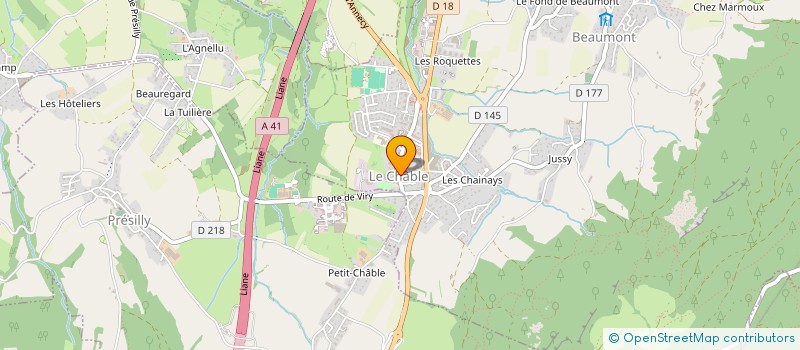 localisation de l'entreprise SCI LES GRANDES RESSES  PRESILLY