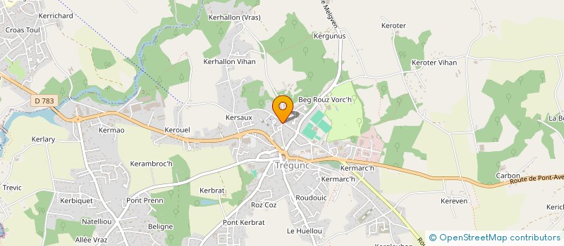 localisation de l'entreprise SCI LES GRANDES ROCHES  TREGUNC