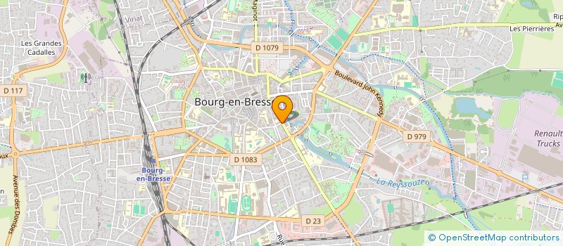 localisation de l'entreprise SCI LES GRANDES TERRASSES - YZEURE à BOURG-EN-BRESSE