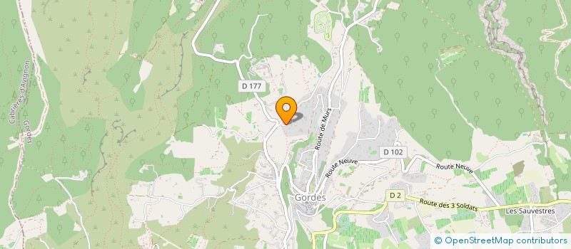 localisation de l'entreprise SCI LES GRANDES TERRES  GORDES