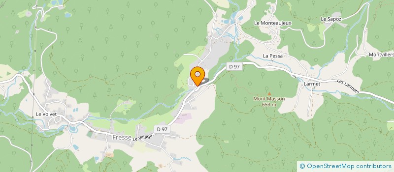 localisation de l'entreprise SCI LES GRANDES VERNES  FRESSE