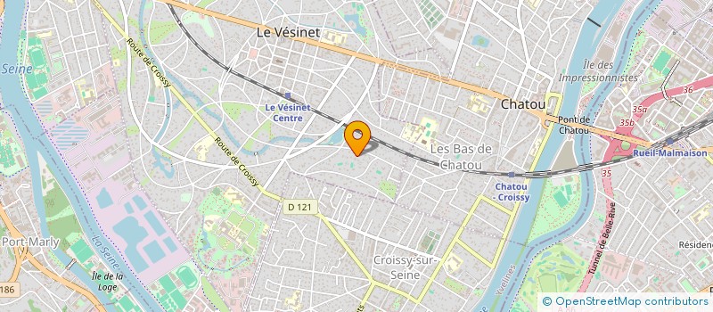 localisation de l'entreprise SCI LES GRANDS  LE VESINET