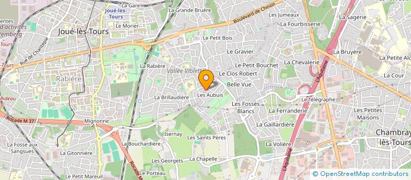 localisation de l'entreprise SCI LES GRANDS ARBRES  CHAMBRAY-LES-TOURS