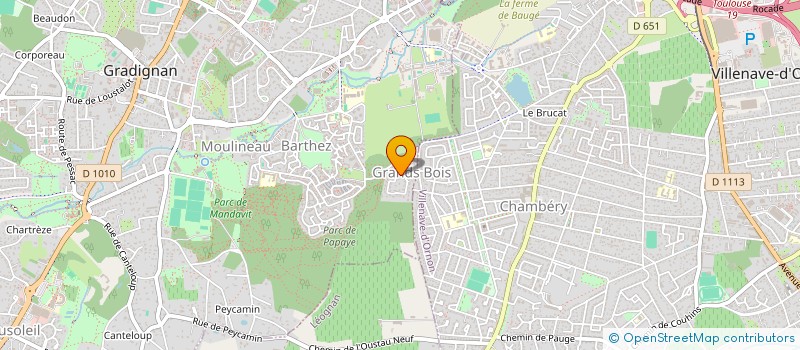 localisation de l'entreprise SCI LES GRANDS BOIS à GRADIGNAN