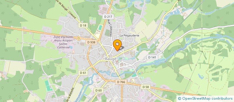 localisation de l'entreprise SCI LES GRANDS CHAMPS  BAUGE-EN-ANJOU