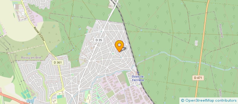 localisation de l'entreprise SCI LES GRANDS CHAMPS  OZOIR-LA-FERRIERE