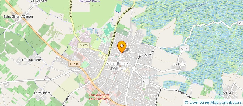 localisation de l'entreprise SCI LES GRANDS CHAMPS  SAINT-PIERRE-D'OLERON