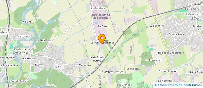 localisation de l'entreprise SCI LES GRANDS CHAMPS à CHANCEAUX-SUR-CHOISILLE