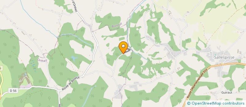 localisation de l'entreprise SCI  LES GRANDS CHAMPS NORD  ORTHEZ