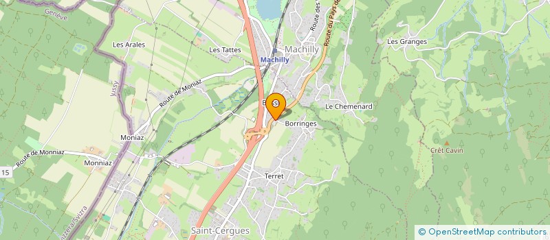 localisation de l'entreprise SCI LES GRANDS CHATEAUX DE VILLEPEY  SAINT-CERGUES