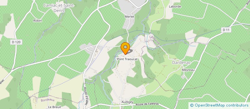 localisation de l'entreprise SCI LES GRANDS CHENES  BLESIGNAC