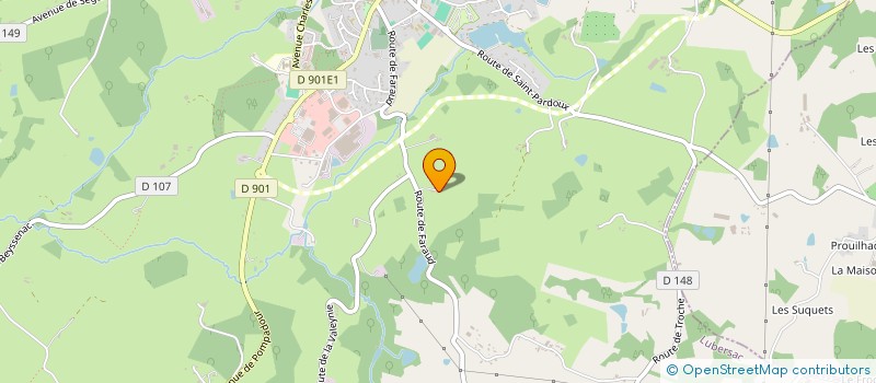 localisation de l'entreprise SCI LES GRANDS CHENES  LUBERSAC