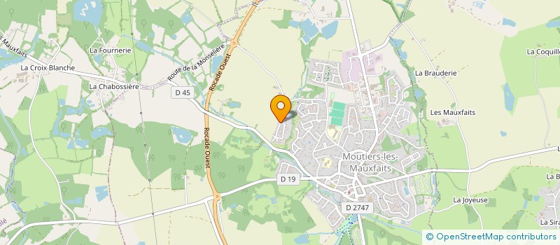 localisation de l'entreprise SCI LES GRANDS CHENES  MOUTIERS-LES-MAUXFAITS