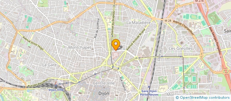 localisation de l'entreprise SCI LES GRANDS DUCS à DIJON