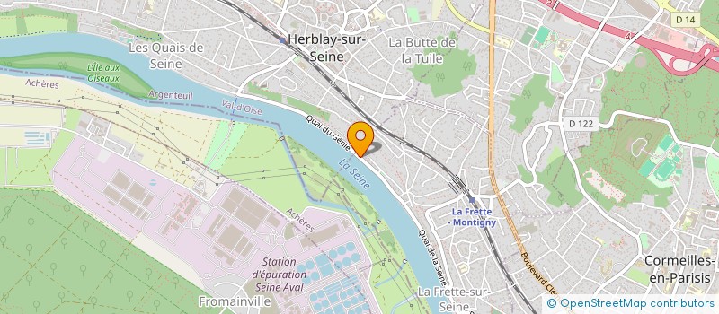 localisation de l'entreprise SCI LES GRANDS FONDS  LA FRETTE-SUR-SEINE