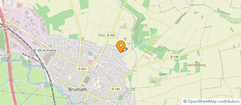 localisation de l'entreprise SCI LES GRANDS HORIZONS  BRUMATH