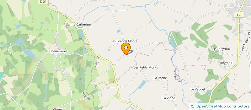 localisation de l'entreprise SCI LES GRANDS MONTS  FLAVIGNAC