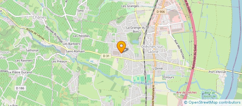 localisation de l'entreprise SCI LES GRANDS PINS  CRECHES-SUR-SAONE