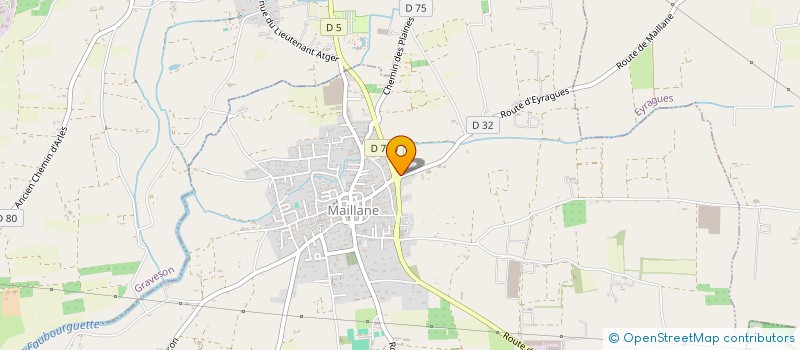 localisation de l'entreprise SCI LES GRANDS PINS  MAILLANE
