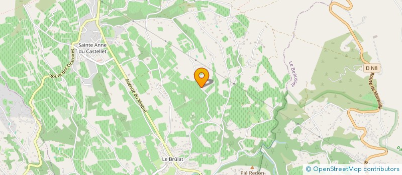 localisation de l'entreprise SCI LES GRANDS PINS  LE CASTELLET