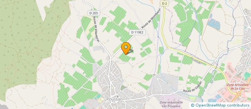 localisation de l'entreprise SCI LES GRANDS PINS  POUSSAN