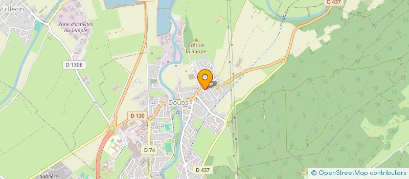 localisation de l'entreprise SCI LES GRANDS PRES  DOUBS