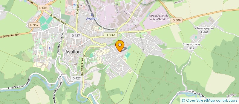 localisation de l'entreprise SCI LES GRANDS SAPINS à AVALLON
