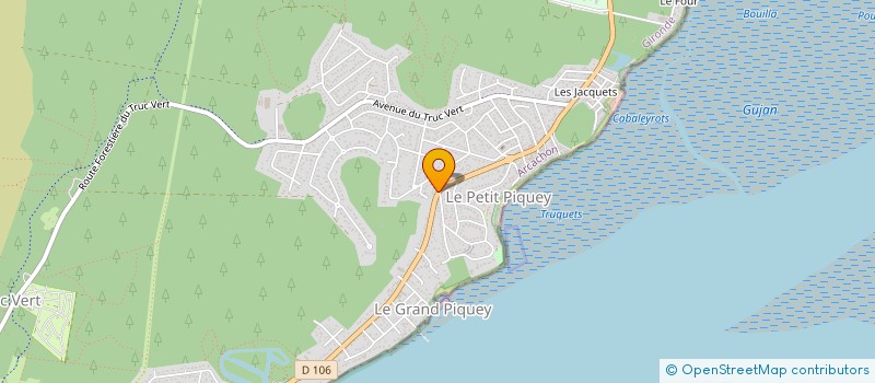 localisation de l'entreprise SCI LES GRANDS VENTS à LEGE-CAP-FERRET