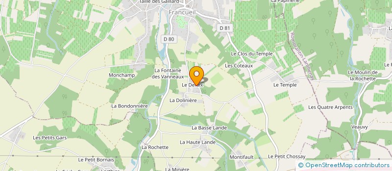 localisation de l'entreprise SCI LES GRANDS VENTS  FRANCUEIL