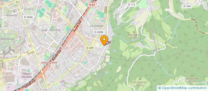 localisation de l'entreprise SCI LES GRANGEAUX  SAINT-MARTIN-D'HERES