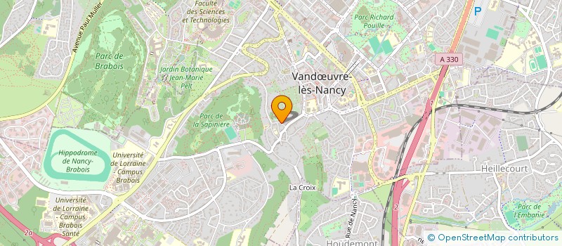 localisation de l'entreprise SCI LES GRANGEONS  VANDUVRE-LES-NANCY