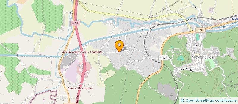 localisation de l'entreprise SCI LES GRANGES  MEYRARGUES