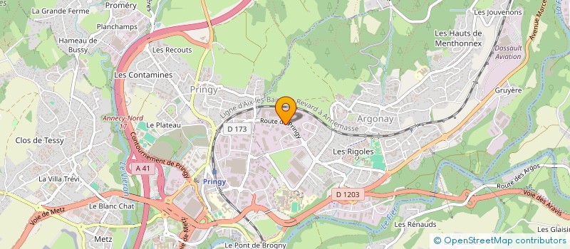 localisation de l'entreprise SCI LES GRANGES  ARGONAY