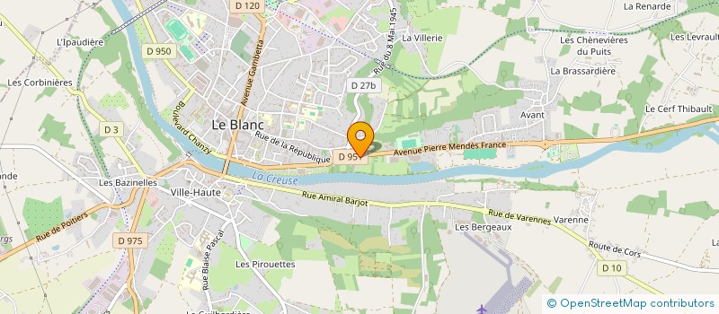 localisation de l'entreprise SCI LES GRANGES 36 à LE BLANC