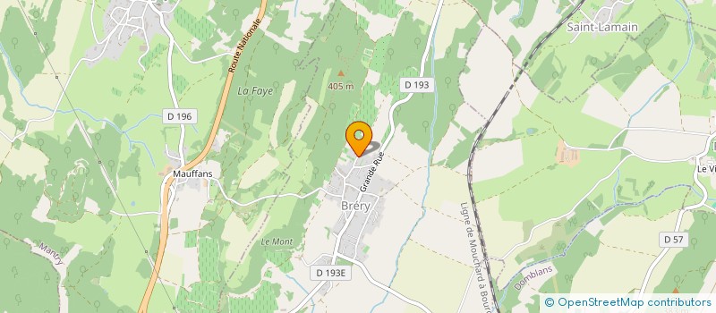 localisation de l'entreprise SCI LES GRANGES  SELLIERES