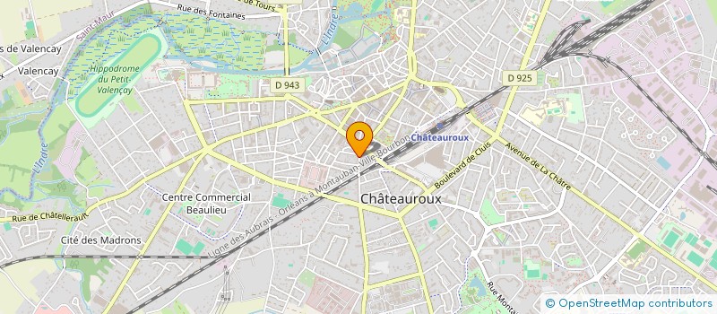 localisation de l'entreprise SCI LES GRANGES à CHATEAUROUX