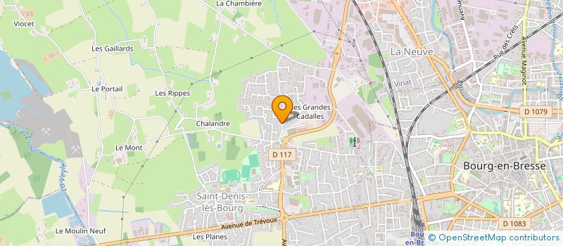 localisation de l'entreprise SCI LES GRANGES à SAINT-DENIS-LES-BOURG