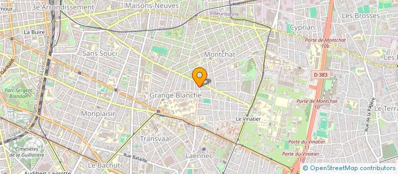 localisation de l'entreprise SCI LES GRANGES  LYON