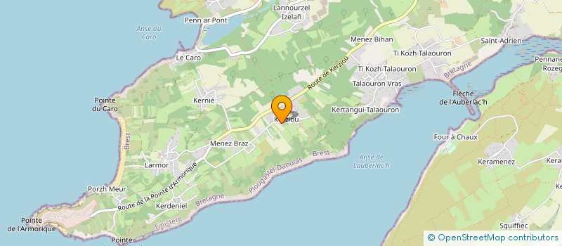 localisation de l'entreprise SCI LES GRANGES  PLOUGASTEL-DAOULAS