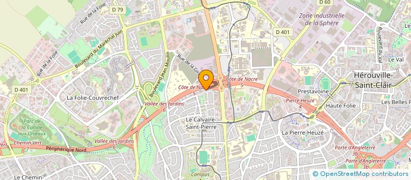 localisation de l'entreprise SCI LES GRANGES à CAEN