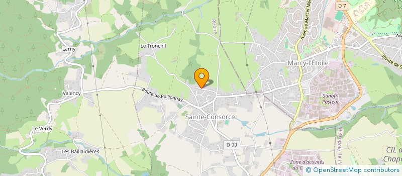 localisation de l'entreprise SCI LES GRANGES  SAINTE-CONSORCE