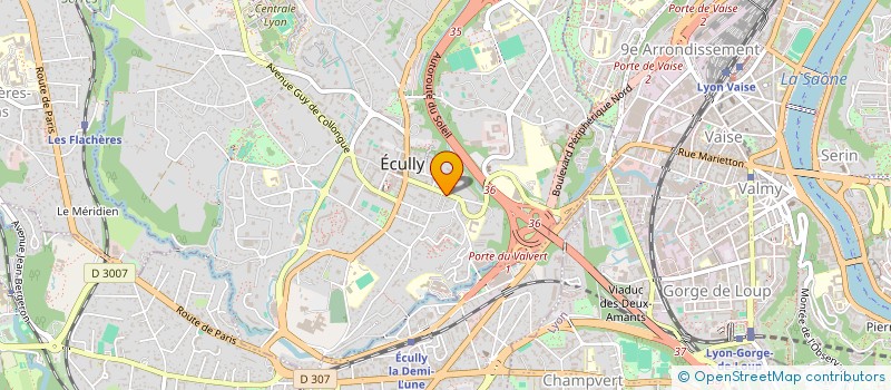 localisation de l'entreprise SCI LES GRANGES  ECULLY