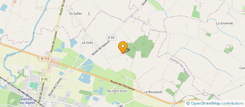 localisation de l'entreprise SCI LES GRANGES  VIELMUR-SUR-AGOUT