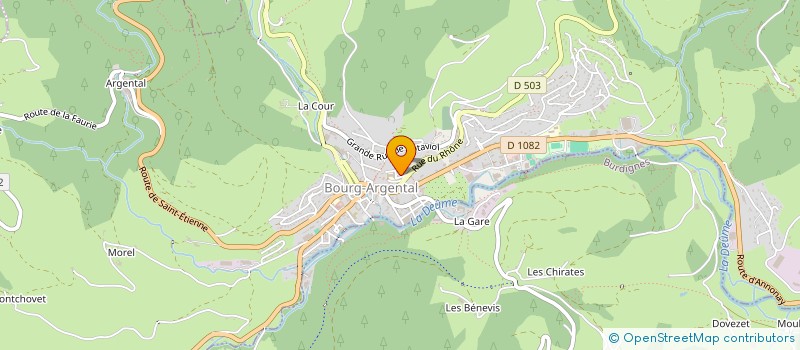 localisation de l'entreprise SCI LES GRANGES  BOURG-ARGENTAL