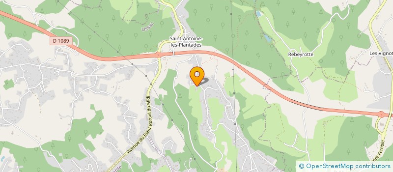 localisation de l'entreprise SCI LES GRANGES  USSAC