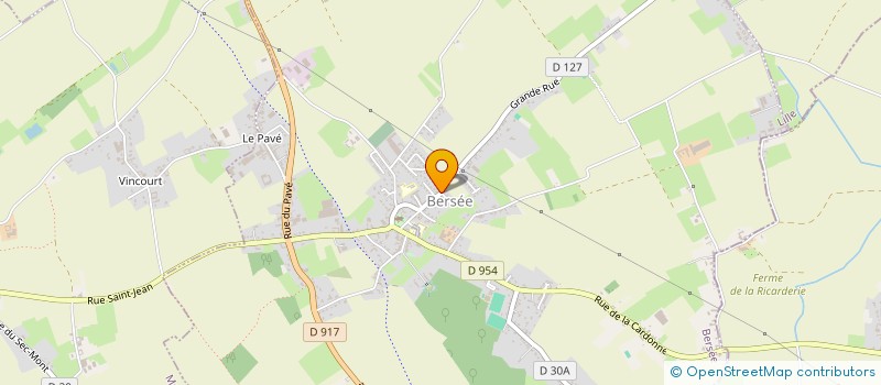 localisation de l'entreprise SCI LES GRANGES  BERSEE